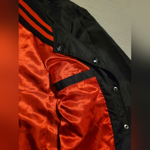 DGK Devotion Pray For Me Black and Red Varsity Style Jacket Size Medium - Picture 8 of 11